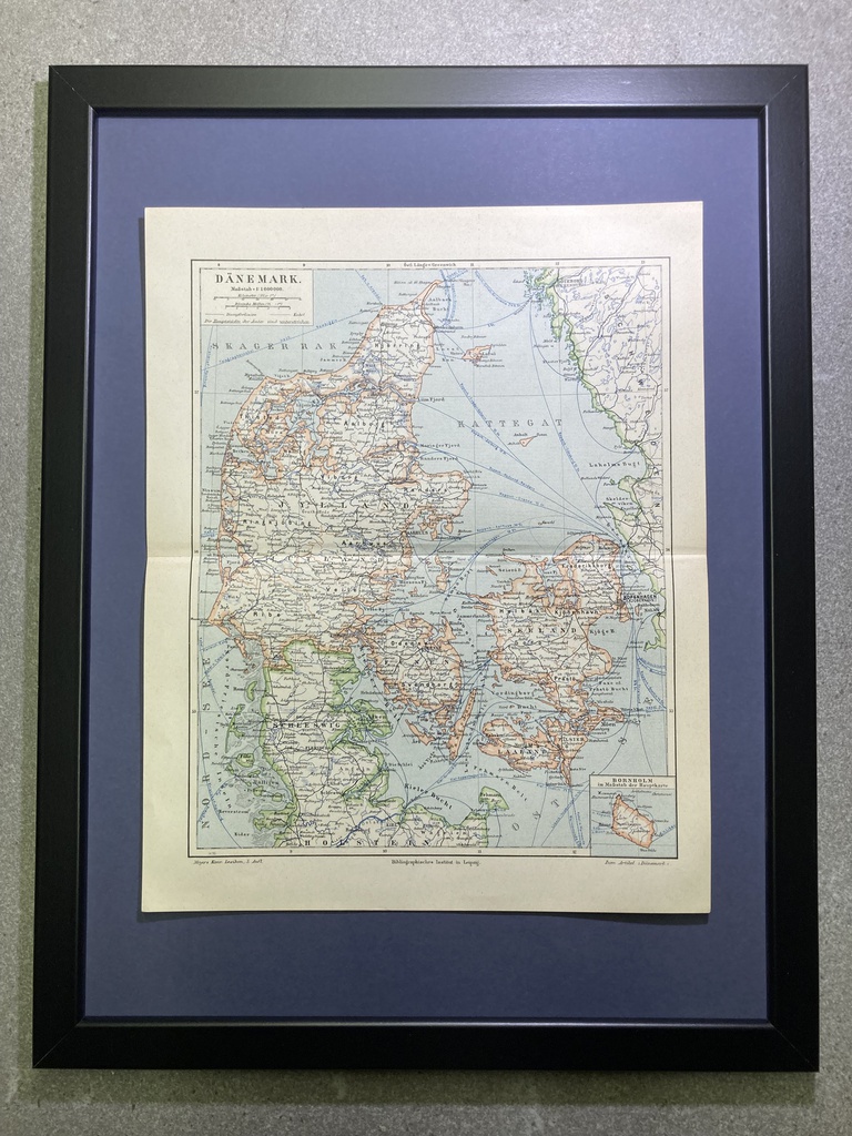 Landkarte Dänemark