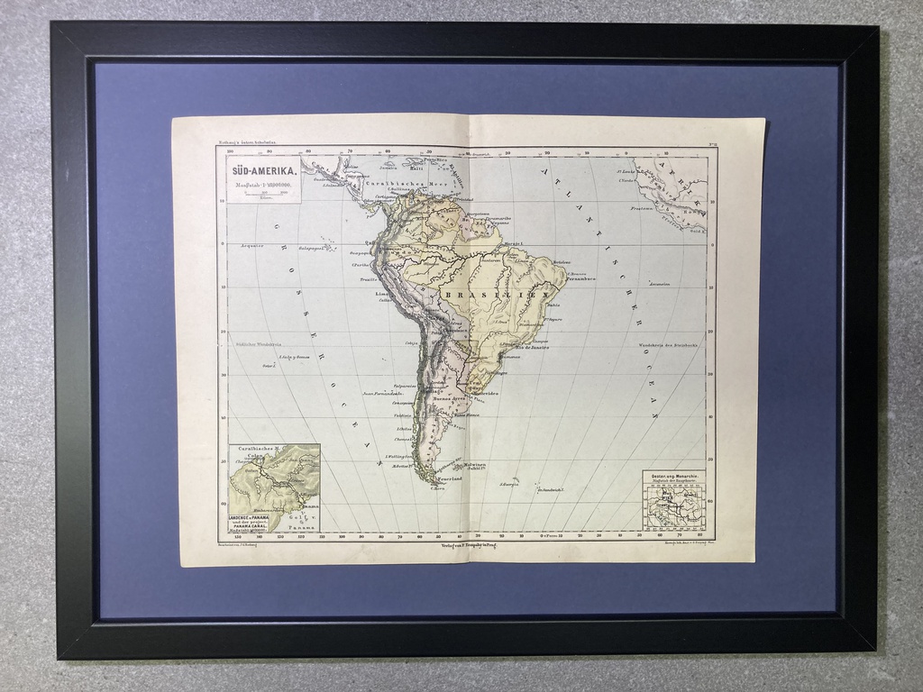 Landkarte Süd-Amerika