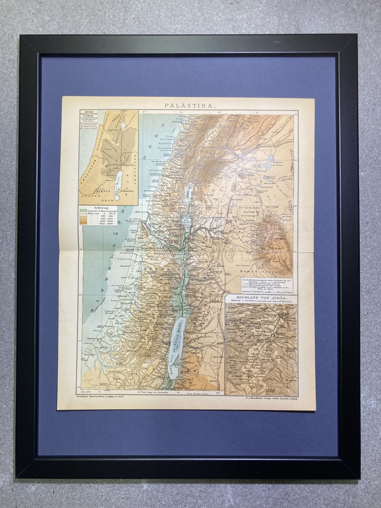 Landkarte Palästina