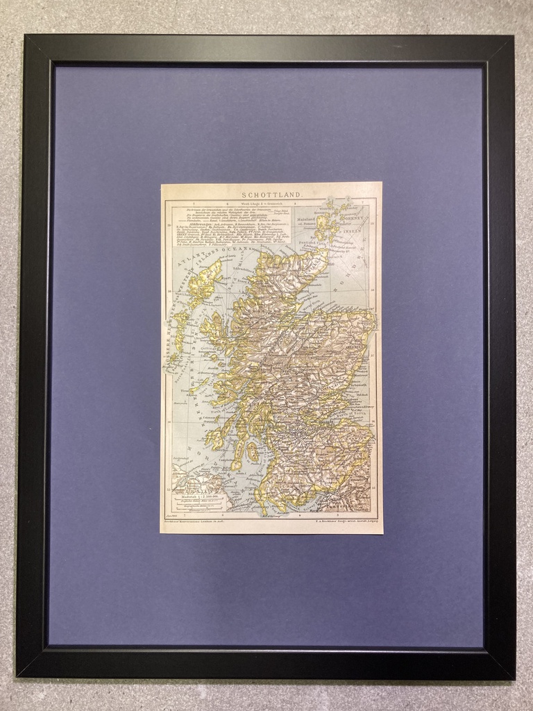 Landkarte Schottland