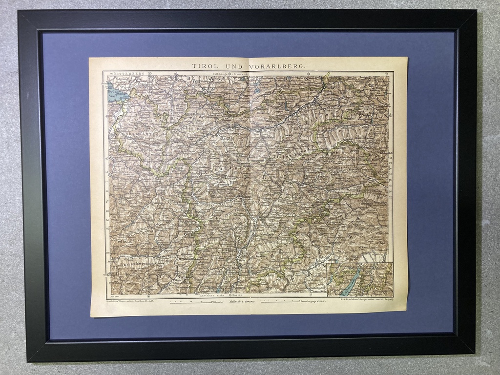 Landkarte Tirol & Vorarlberg