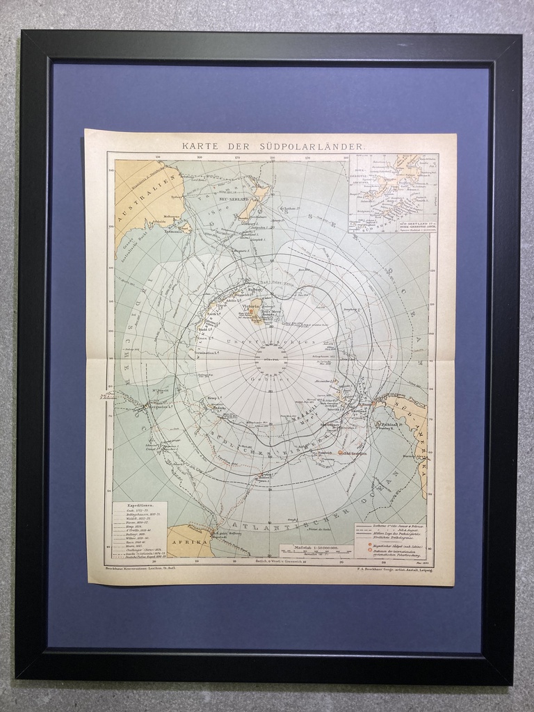 Landkarte Südpolarländer