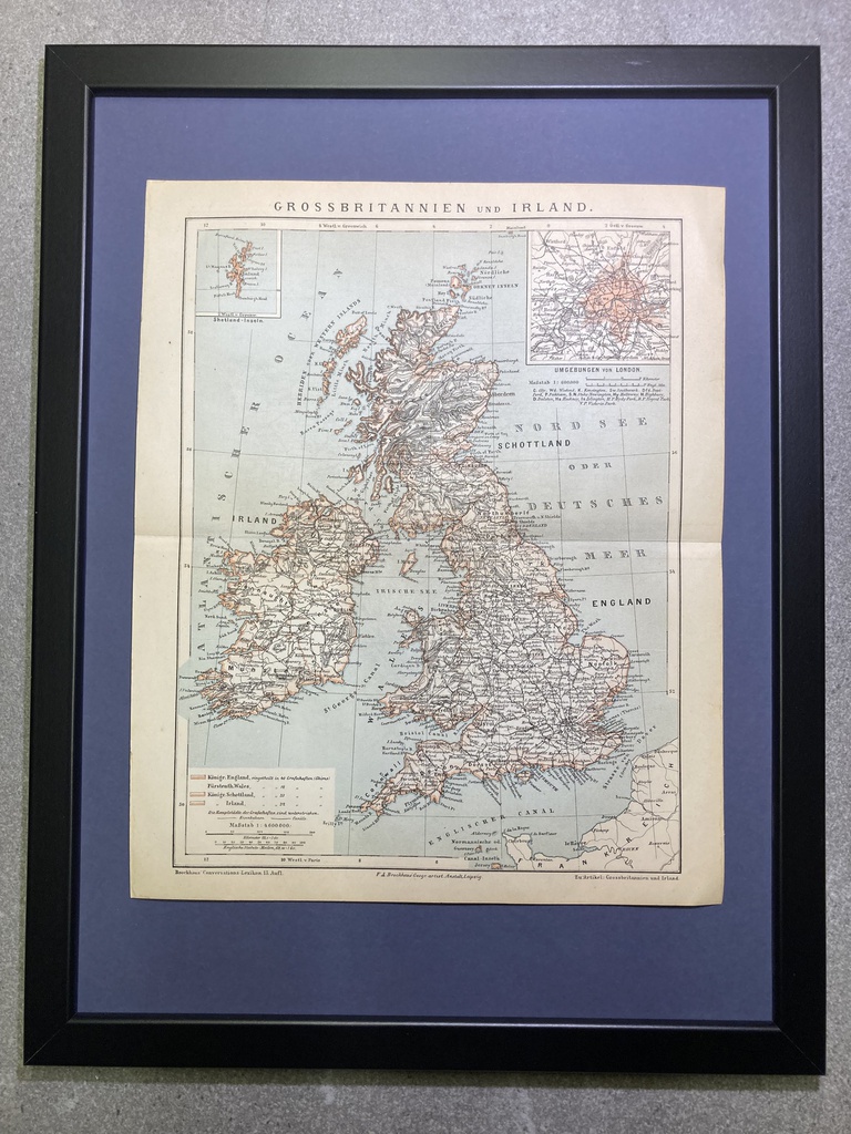 Landkarte Großbritannien & Irland