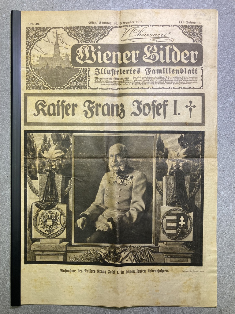 History Zeitung: Tod Kaiser Franz Joseph I Wiener Bilder Illustrierte vom 26. November 1916