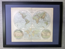 Landkarte Planigloben Erde