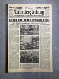 History Zeitung: Staatsvertrag Arbeiter Zeitung vom 15. Mai 1955 – Extra Ausgabe